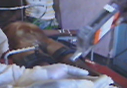 Desinfectando las manos